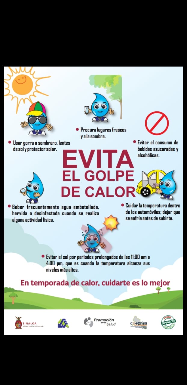 evita golpe de calor