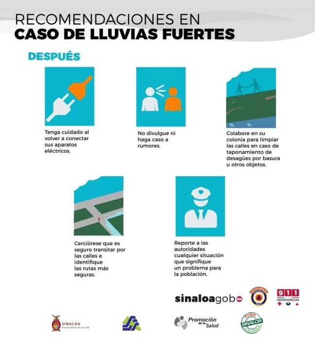 recomendaciones por lluvias 2